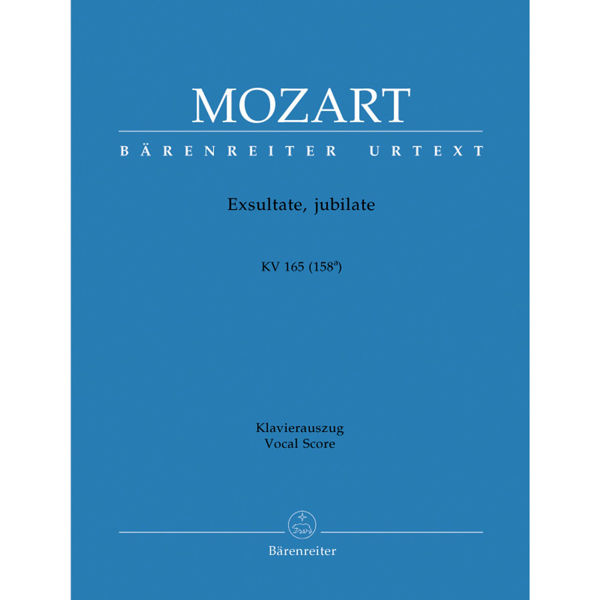 Exsultate Jubilate Kv 165 Motet, Wolfgang Amadeus Mozart. Vocal Score