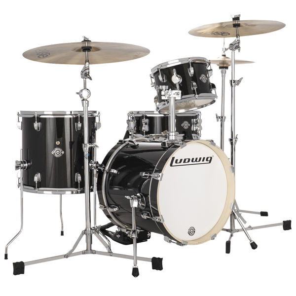 Slagverk Ludwig Breakbeat LC1791, Questlove, 16, Black Sparkle