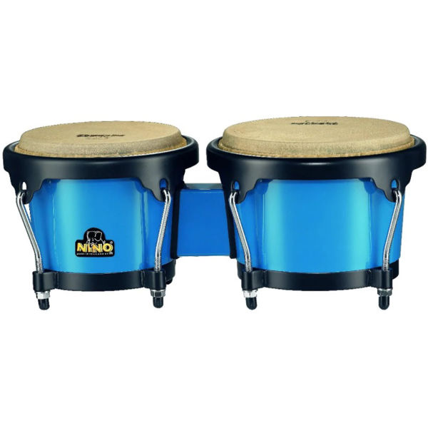 Bongoes Meinl Nino NINO17B-BK, Plast 6,5-7,5, Blue