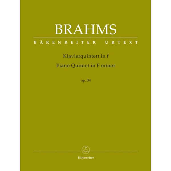 Piano Quintet f minor op. 34, Johannes Brahms. Piano Quintet