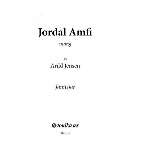 Jordal Amfi Marsj, Arild Jensen - Janitsjar