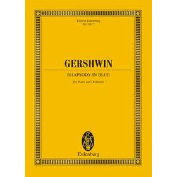 Rhapsody in Blue, George Gershwin, Orchestra - Study Score