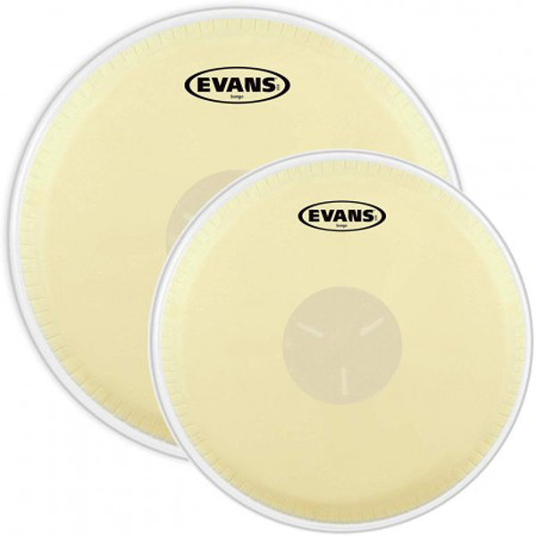 Bongoskinn Evans Tri-Center, EB0709, 7 1/4 - 9 5/8, Small & Large