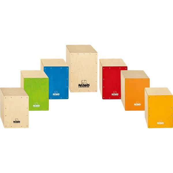 Perkusjonssett Nino NINOSET950, Classroom Cajon Group Rhythm Set, 7 Stk