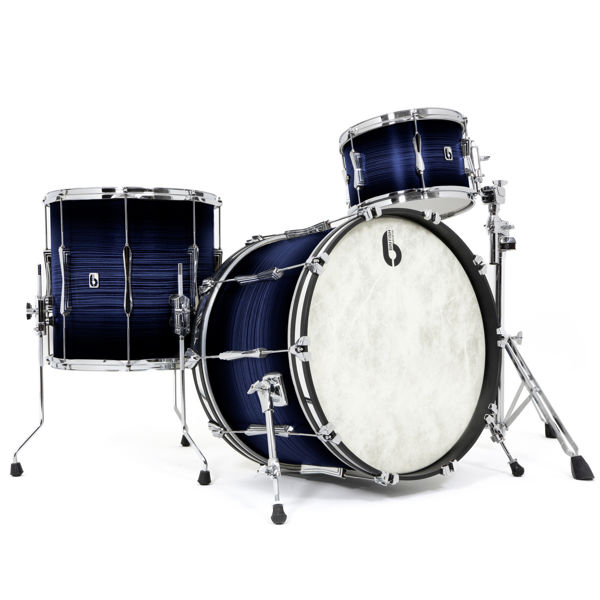 Slagverk British Drum Co. Lounge Club Kit 18 Shell Pack LON-18-CB-CB, 18, Carnaby Blue