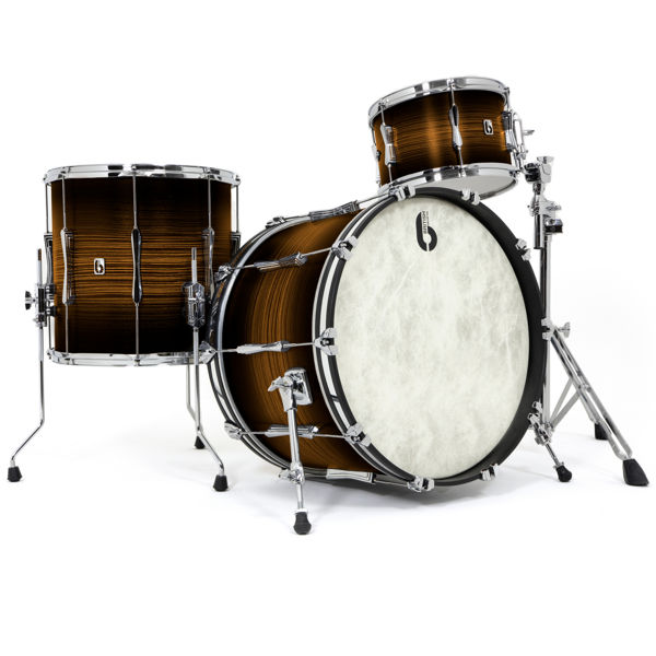 Slagverk British Drum Co. Lounge US Club Kit 22 Shell Pack LON-22-CBUS-CT, 22, Carnaby Tan