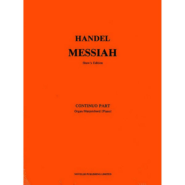 Händel - Messiah. Orchestra parts Continuo/Organ. Shaw Watkins