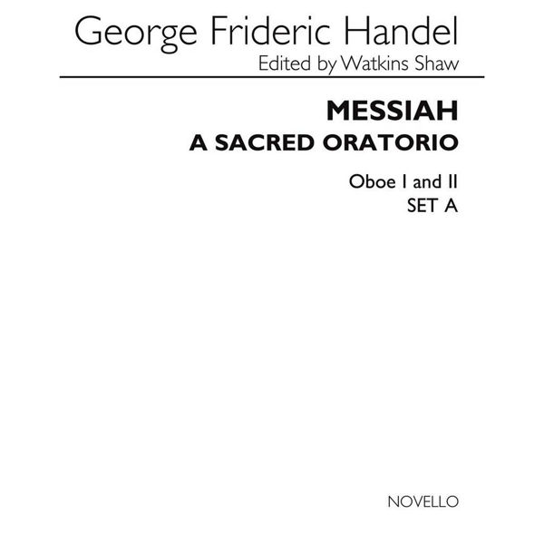 Händel - Messiah. Orchestra parts Oboe 1 & 2 Set A. Shaw Watkins