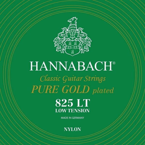 Gitarstrenger Nylon Hannabach 825 Low Tension Special Gold Plated
