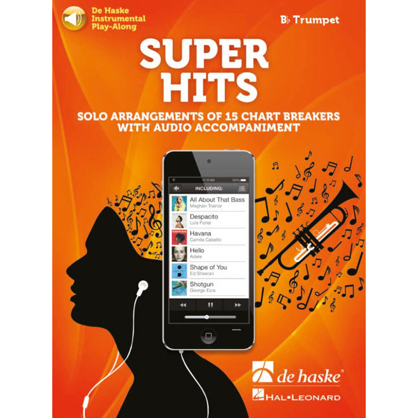 Super Hits for Trumpet. Book and Audio-Online