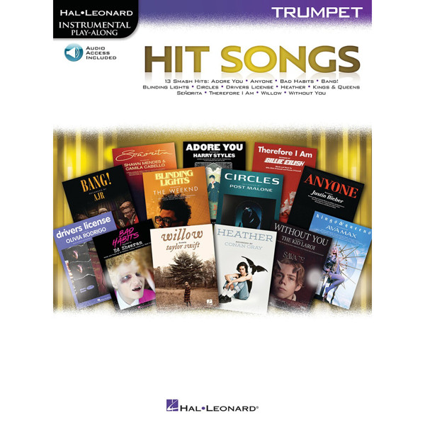 Hit Songs - Trumpet (Book/Online Audio) Hal Leonard Instrumental Play-Along