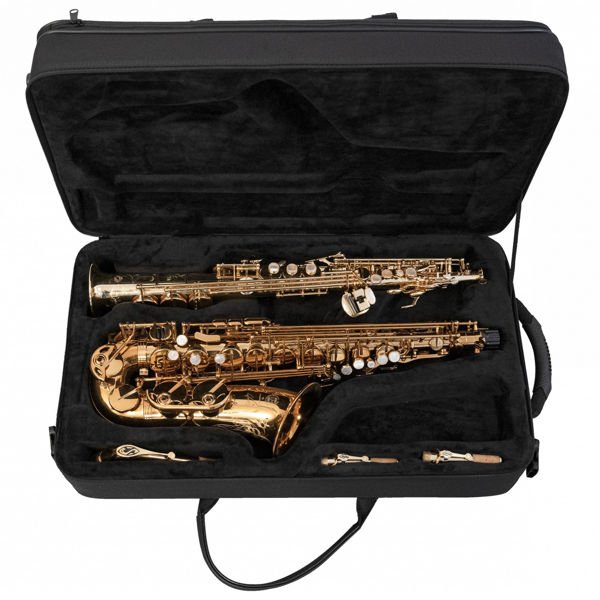 Etui Dobbelt, Sopran- og Altsaksofon Selmer SIII, Light 