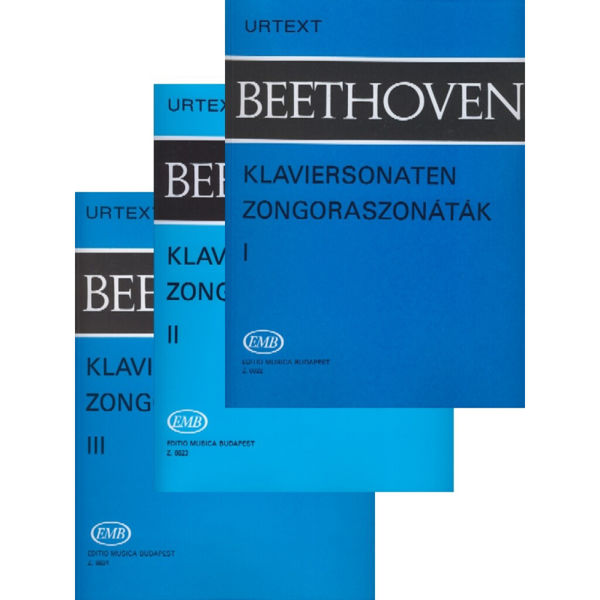 Sonatas for Piano 1-2-3, Ludwig van Beethoven - Urtext
