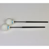 Gongklubber Dragonfly Percussion RSMRS, Resonance Series Mini Rollers, White, Carbon Fiberglass Handle