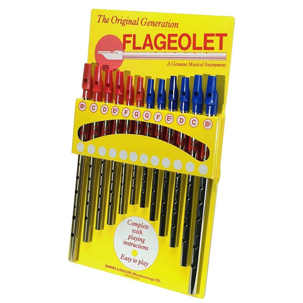 Blikkfløyte Flageolet Display 12 pk