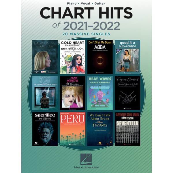 Chart Hits of 2021-2022, Piano/Vocal/Guitar
