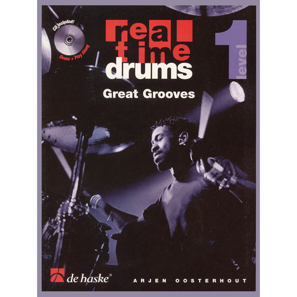 Real Time Drums - Great Grooves, Arjen Oosterhout m/CD, English Version