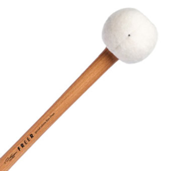 Stortrommeklubbe Freer Percussion BD4H, Medium Maple Ball, General Felt