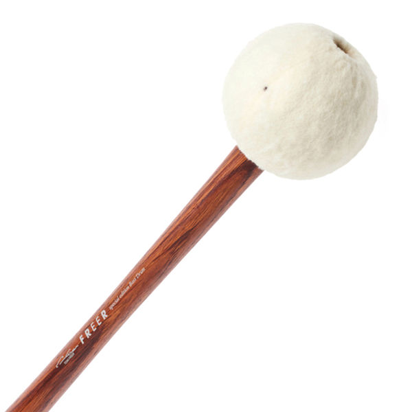 Stortrommeklubbe Freer Percussion BD5R, X-Large Rosewood Ball, Soft German Felt