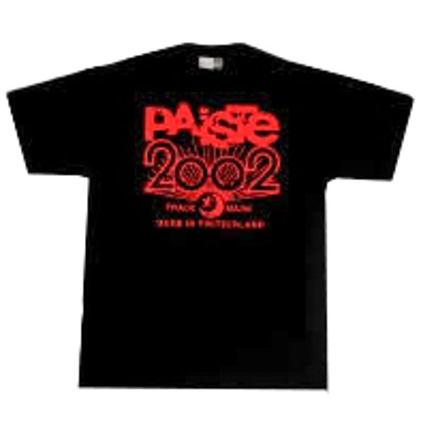 T-Shirt Paiste 2002 Logo Distress, Black, Large