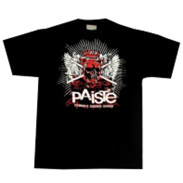 T-Shirt Paiste Skulls, Black, Small