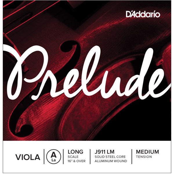 Bratsjstreng D`Addario Prelude 1A J911 LM Stål/Aluminum Medium Tension, Long Scale