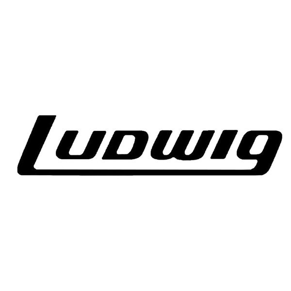 Logo Ludwig P0415B, Black Ludwig Logo, Decal Black 10