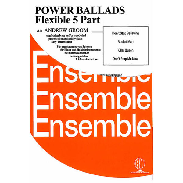 Power Ballads, Quintet flexible brass/wind arr Andrew Groom