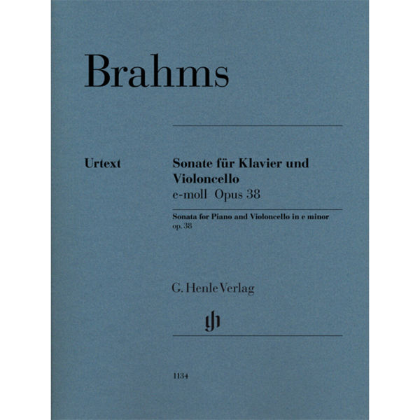 Sonata for Piano and Violoncello in E minor op. 38, Johannes Brahms. Violoncello and Piano