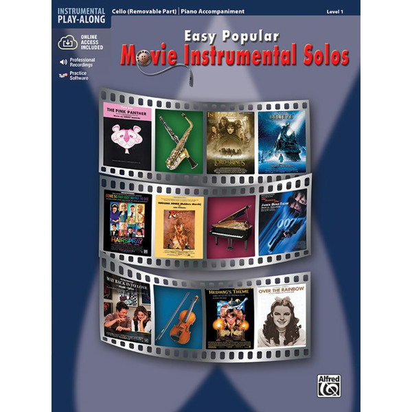 Easy Popular Movie Instrumental Solos Cello. Book and Online Media