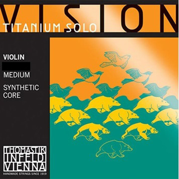 Fiolinstreng Thomastik-Infeld Vision Titanium Orchestra 3D Medium Synthetic Core, Silver Wound