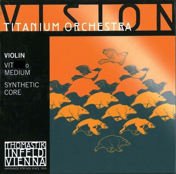 Fiolinstreng Thomastik-Infeld Vision Titanium Orchestra 4G Syntetisk/Sølv Medium
