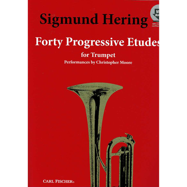 Forty Progressive Etudes for Trumpet, Sigmund Hering. Mp3/Audio Online
