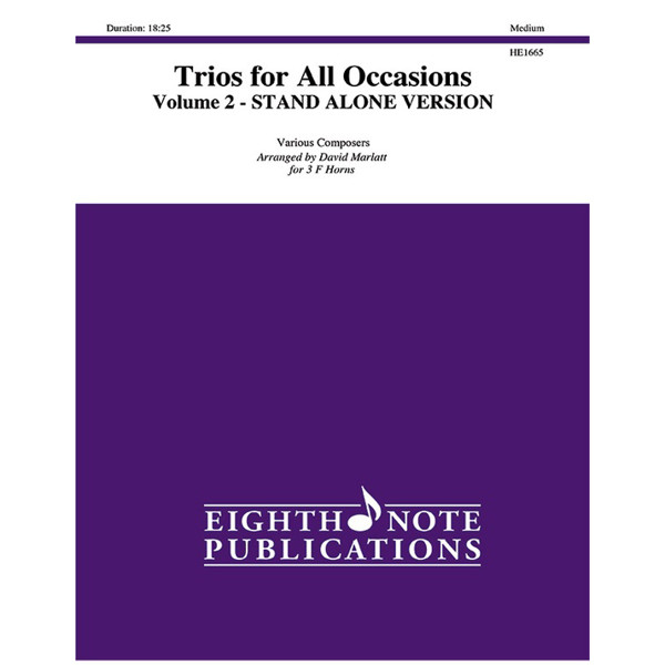 Trios for All Occasions vol. 3, 3 Trumpets, arr. David Marlatt