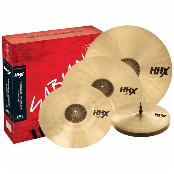 Cymbalpakke Sabian HHX 15089XN-15, 15-17-19-21, Groove Pack