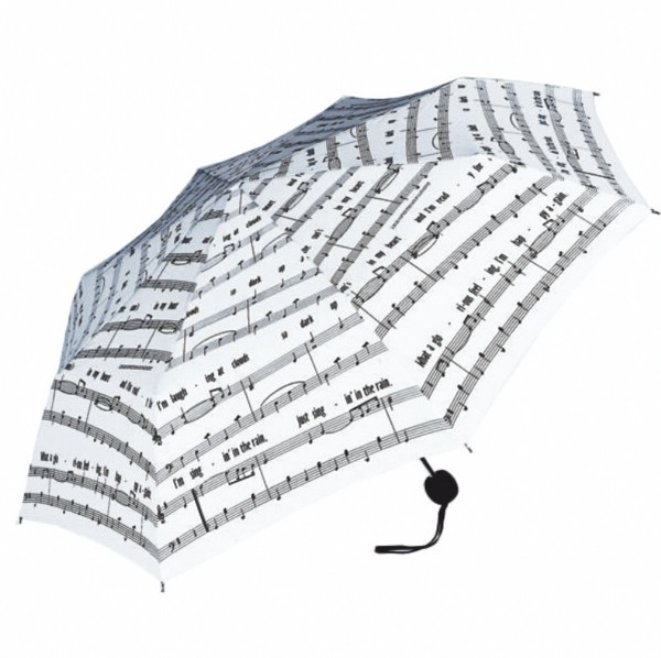 Paraply - Mini Umbrella White. Singin' in the Rain