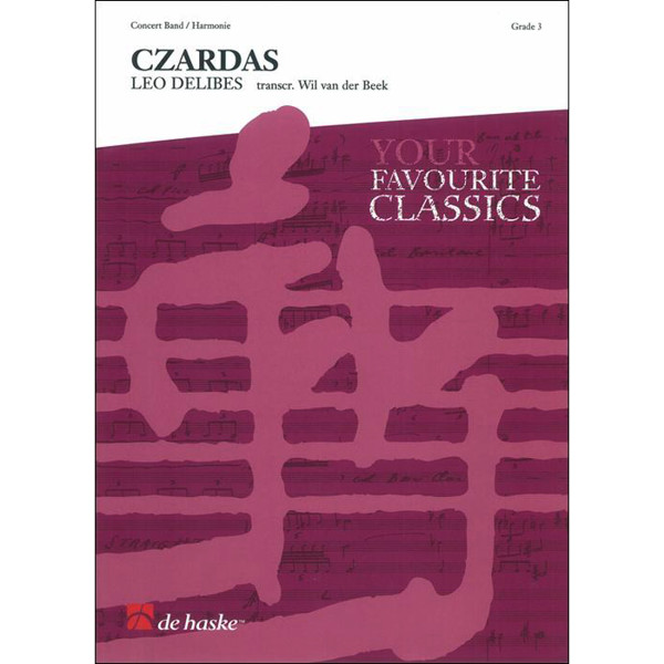 Czardas - From Coppelia Ballet, Leo Delibes arr. Wil van der Beek. Concert Band