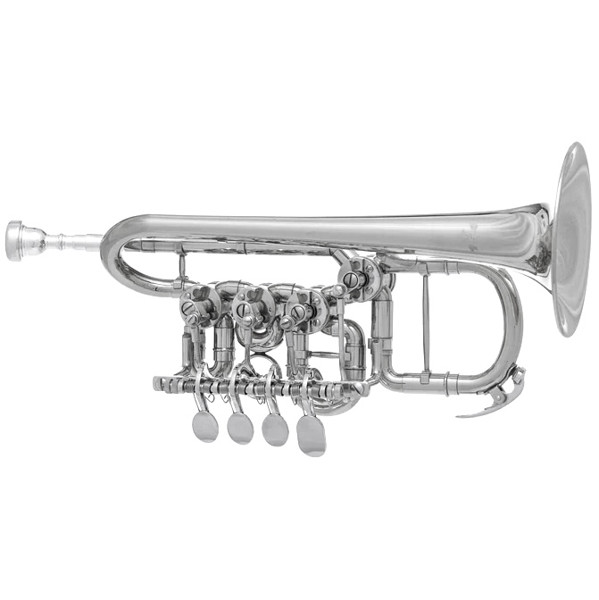 Piccolo Trompet Bb/A JP154 - 4 ventiler, Forsølvet