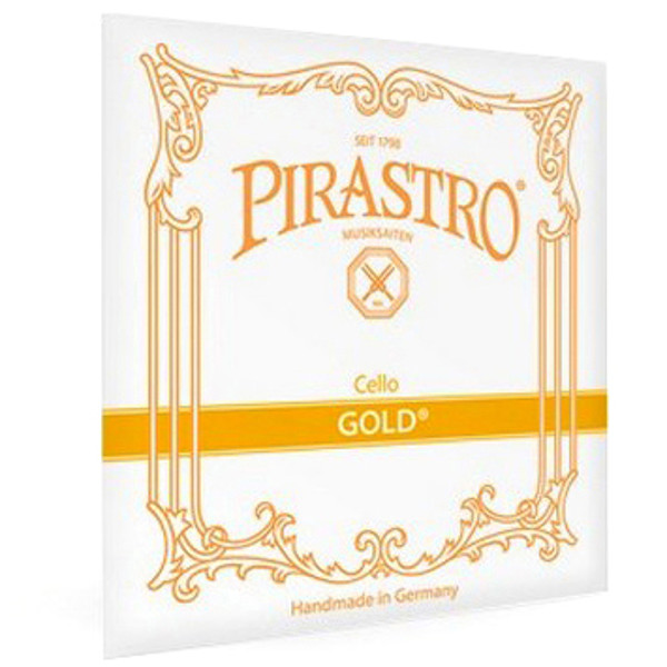 Cellostreng Pirastro Gold 4C Gut Core, Silver Plated, Medium
