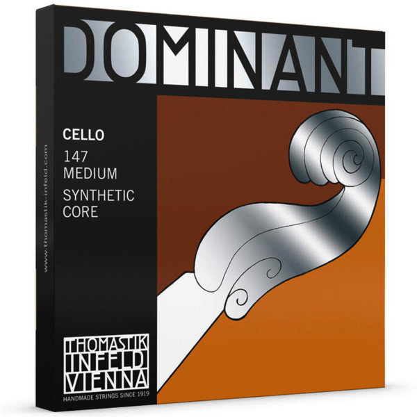 Cellostreng Thomastik-Infeld Dominant 4C 1/2 Medium Synthetic Core, Chrome Wound