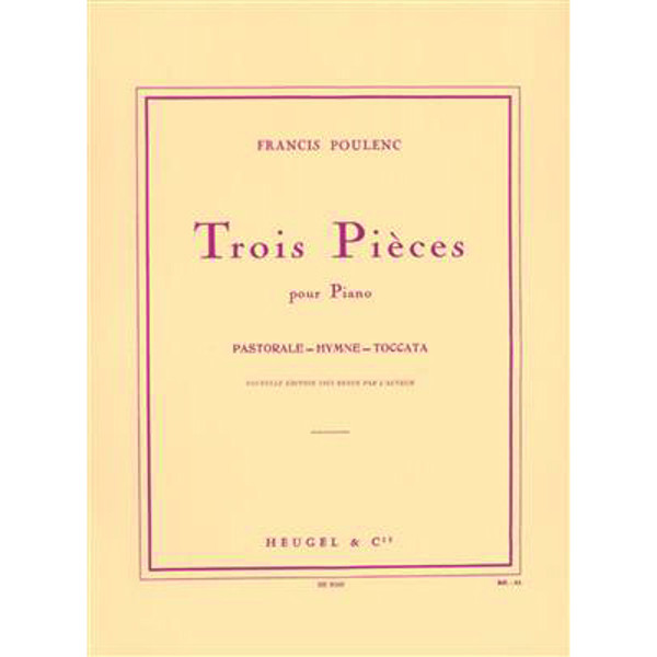 Trois Pieces pour Piano, Francis Poulenc