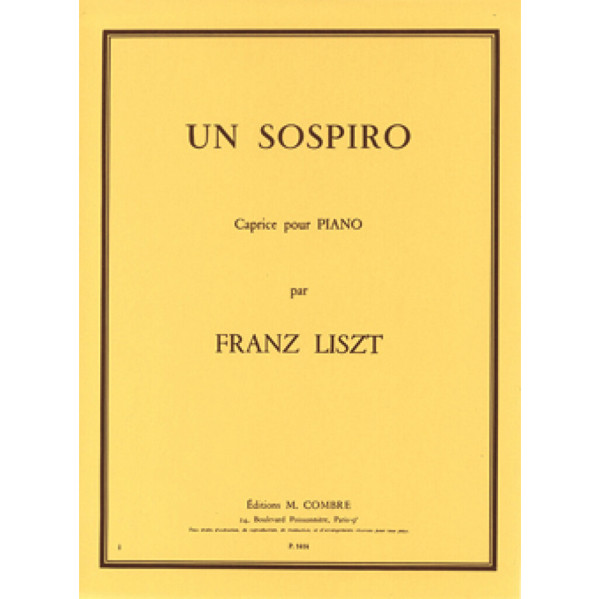 Un Sospiro, Franz Liszt - Piano solo