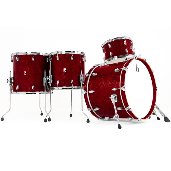 Slagverk British Drum Co. Legend Rock Kit 24 SX Shell Pack LEG-24-RK-CR-NS, 24, Cardinal Red