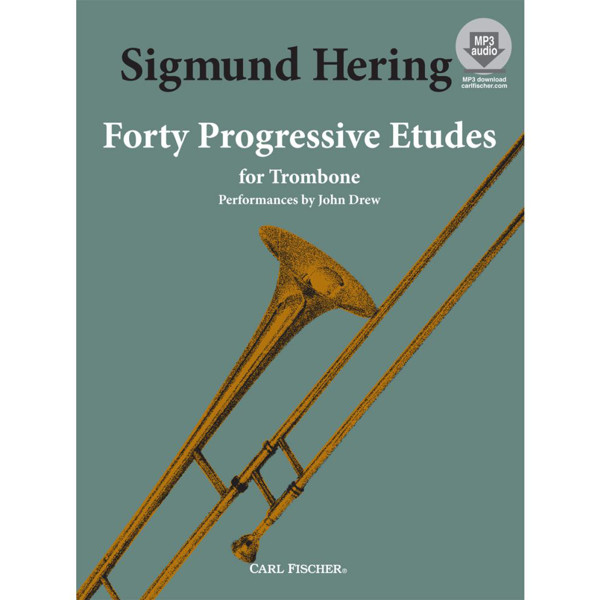 Forty Progressive Etudes for Trombone, Sigmund Hering. Mp3-Online Audio