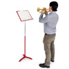 Notestativ Manhasset #48C-RED, Symphony Stand, Red Colored, Trinnløs