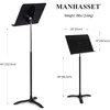 Notestativ Manhasset #48TA, Symphony Stand Tall, Black, Trinnløs