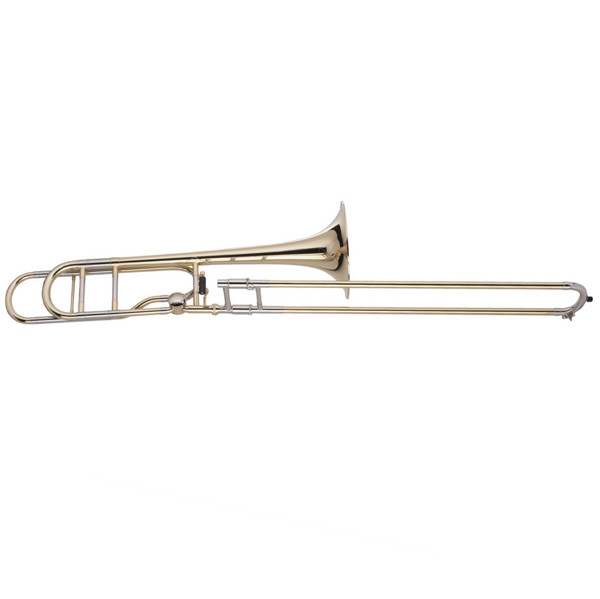 Tenortrombone Bb/F Adams Sonic , 1-piece Brass Bell, Forsølvet