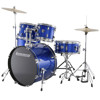 Slagverk Ludwig Accent LC17019, Fuse 20, m/Stativer og Cymbaler, Blue Sparkle