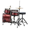 Slagverk Ludwig The Pocket Kit LC178X, Questlove, 16, Red Wine Sparkle