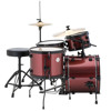 Slagverk Ludwig The Pocket Kit LC178X, Questlove, 16, Red Wine Sparkle